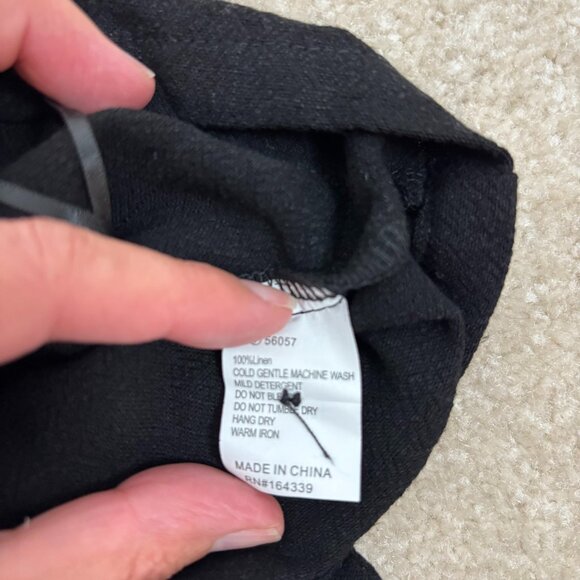 Petal &‎ Pup Marnie Tank & Wide Leg Pants Linen Set in Black Size L New - Picture 9 of 9